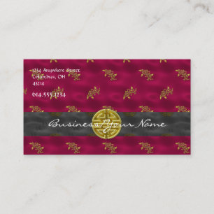 Chinese Asian Patterned Business Card