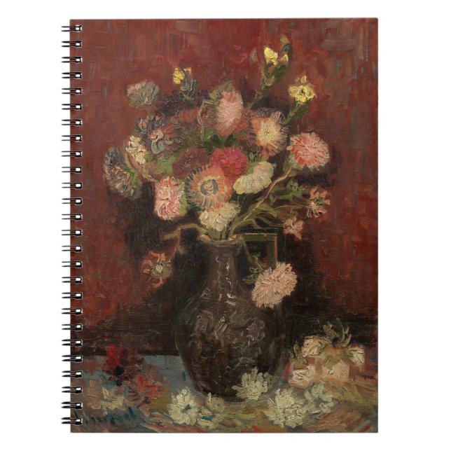 Chinese Asters and Gladioli | Vincent van Gogh Notebook (Front)