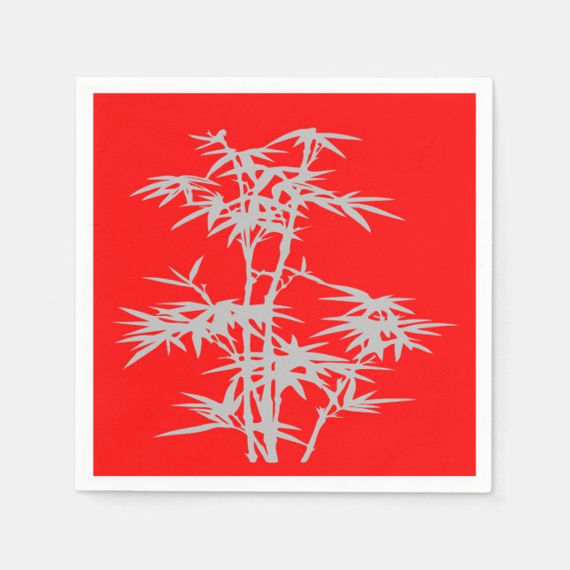 Chinese bamboo dinner party napkin (Front)