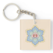 Chinese Baoxiang Flower in Peach & Sky