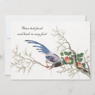 Chinese Bird Painting Invitation