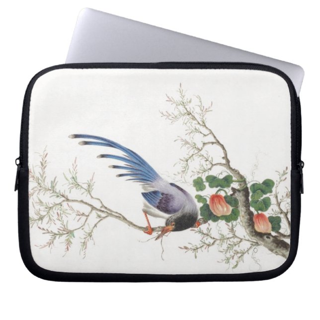 Chinese Bird Painting Laptop Sleeve (Front)