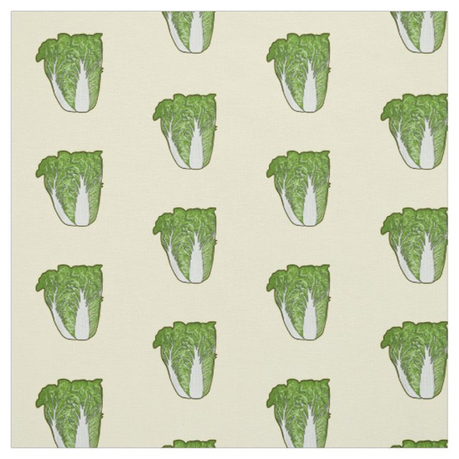 Chinese cabbage cartoon illustration fabric (Swatch)