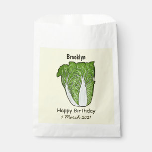 Chinese cabbage cartoon illustration favour bag