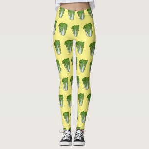 Chinese cabbage cartoon illustration leggings