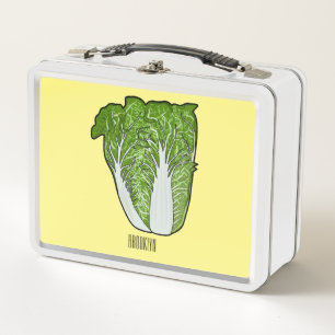 Chinese cabbage cartoon illustration  metal lunch box