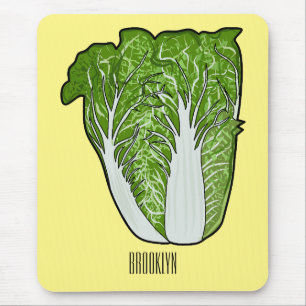Chinese cabbage cartoon illustration  mouse pad