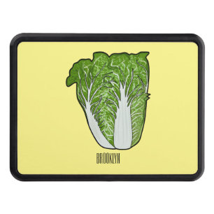 Chinese cabbage cartoon illustration  trailer hitch cover