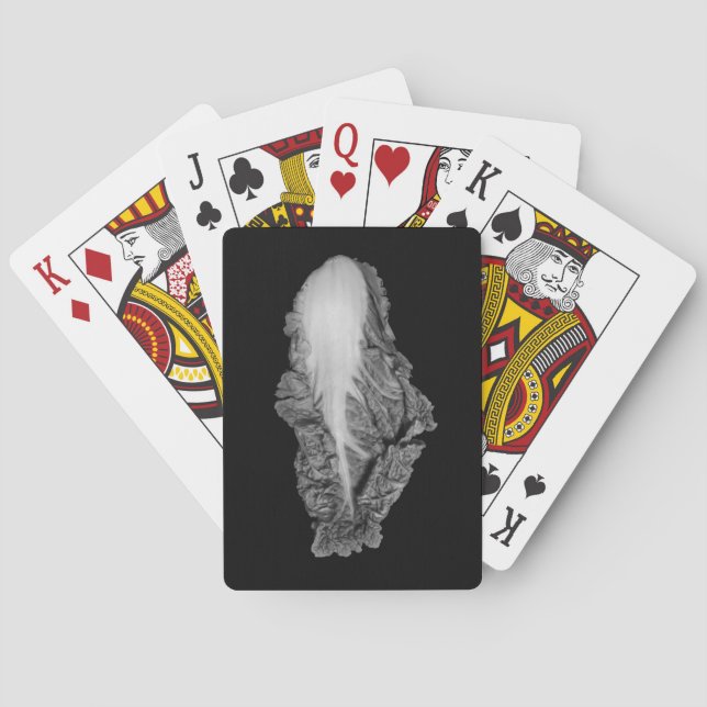 Chinese Cabbage Portrait Photograph Playing Cards (Back)