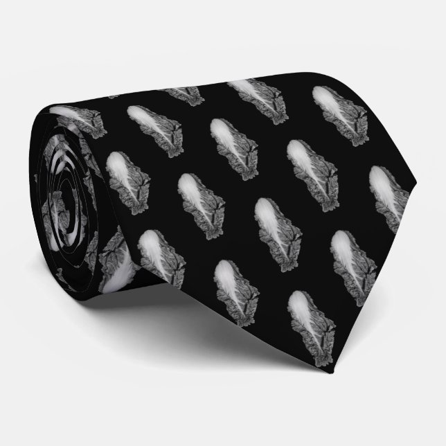 Chinese Cabbage Portrait Photograph Tie (Rolled)