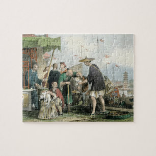 Chinese Cat Merchants, from 'China in a Series of Jigsaw Puzzle