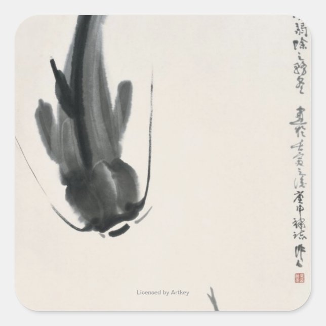 Chinese Catfish Square Sticker (Front)