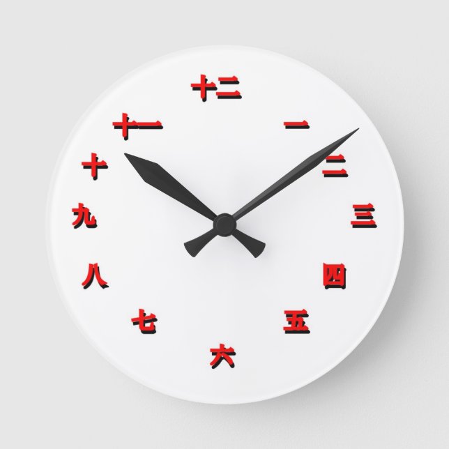 Chinese Character Clock (Red) (Front)