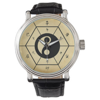 Chinese Characters Dial with Taichi Ying and Yang Watch