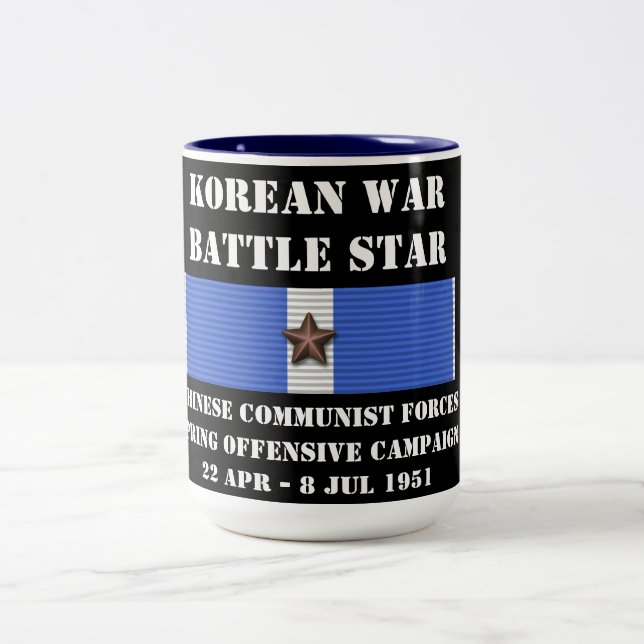 Chinese Communist Forces Spring Offensive Campaign Two-Tone Coffee Mug (Center)