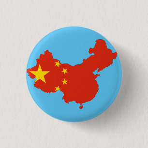 Chinese country 1 inch round button