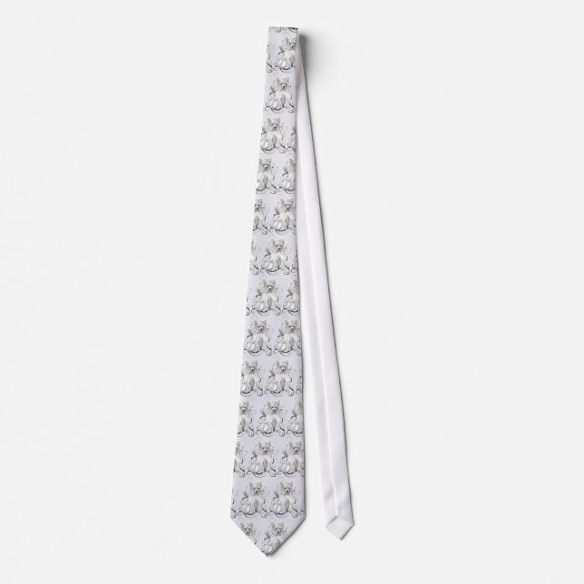 Chinese Crested Blue NB Tie (Front)