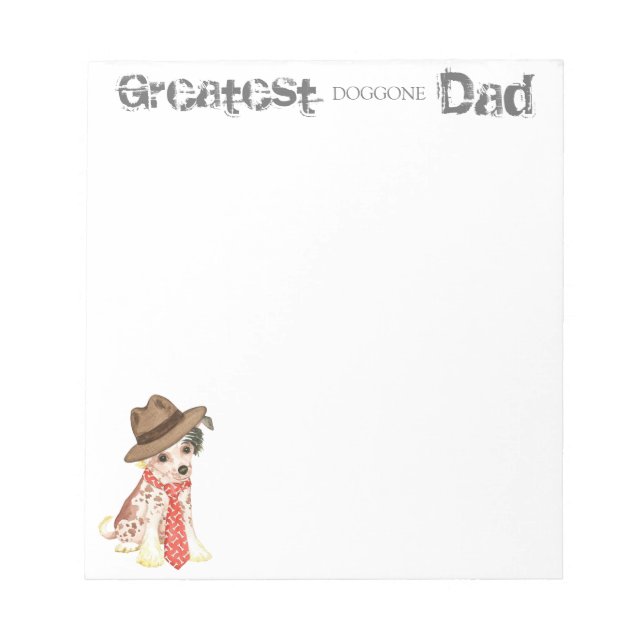 Chinese Crested Dad Notepad (Front)