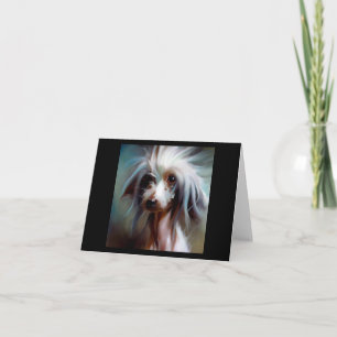 Chinese Crested Dog Card
