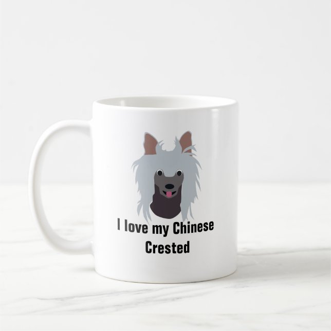 Chinese Crested Dog Coffee Mug - Chinese Crested (Left)