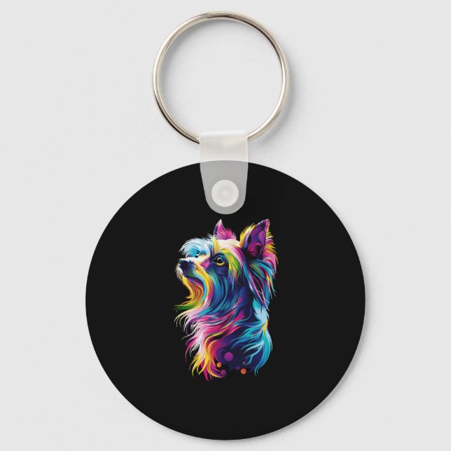 Chinese Crested Dog  Keychain (Front)