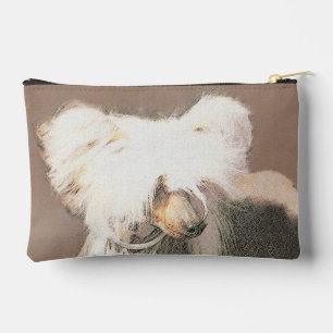 Chinese Crested Hairless Painting Original Dog Art Accessory Pouch