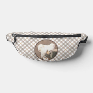 Chinese Crested Hairless Painting Original Dog Art Fanny Pack