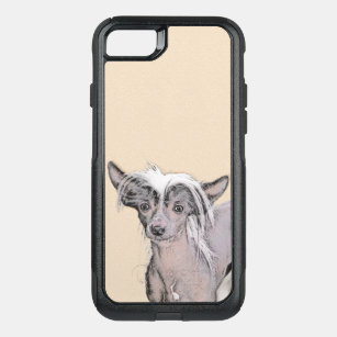 Chinese Crested Hairless Painting Original Dog Art OtterBox Commuter iPhone 8/7 Case