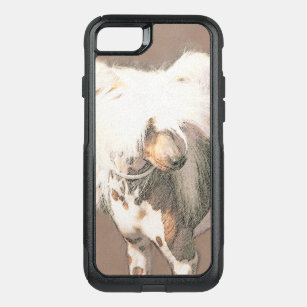 Chinese Crested Hairless Painting Original Dog Art OtterBox Commuter iPhone 8/7 Case