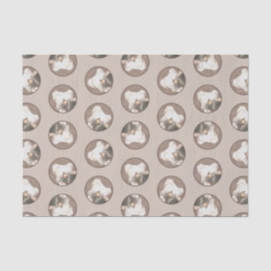 Chinese Crested Hairless Painting Original Dog Art Tissue Paper