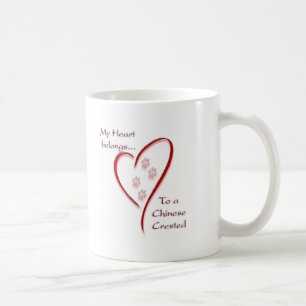 Chinese Crested Heart Belongs Coffee Mug