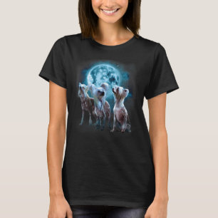Chinese Crested Howling at the Moon Chinese Cres T-Shirt