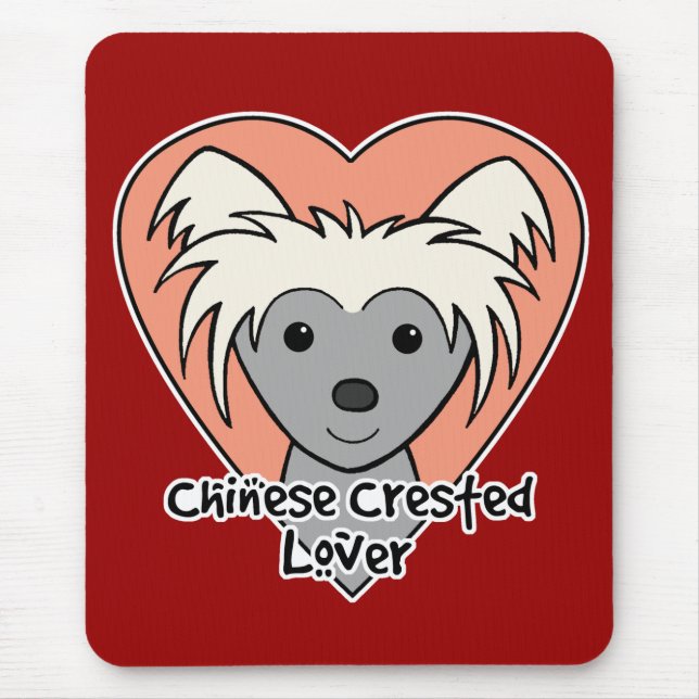 Chinese Crested Lover Mouse Pad (Front)