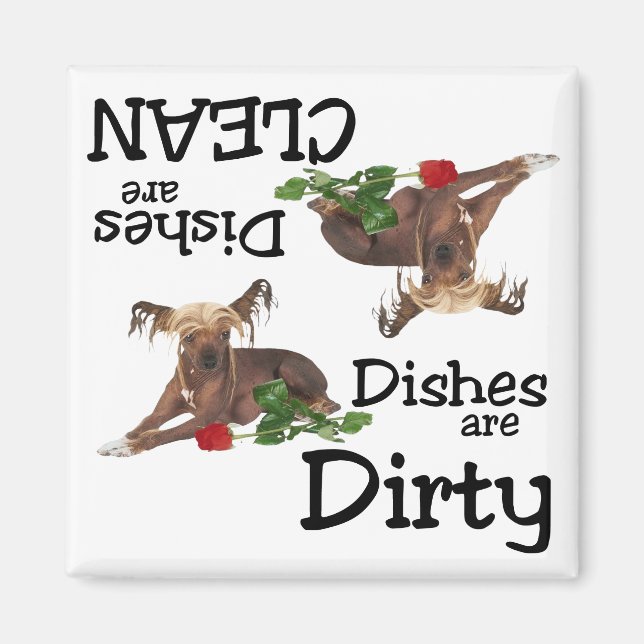 Chinese Crested Lovers Dishwasher Magnet (Front)