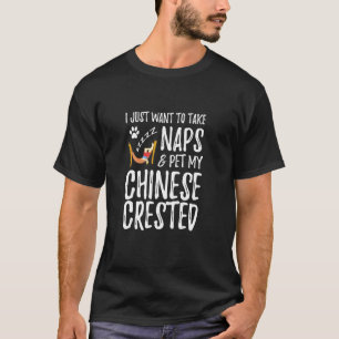 Chinese Crested Mom Nap Funny Dog Mom Idea T-Shirt