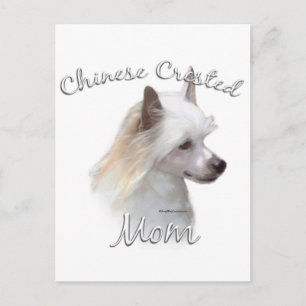 Chinese Crested (powder) Mom 2 Postcard