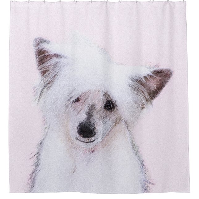 Chinese Crested Powderpuff Painting - Dog Art (Front)