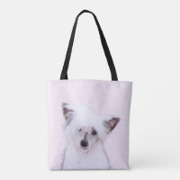 Chinese Crested Powderpuff Painting - Dog Art