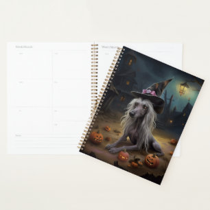 Chinese Crested Pumpkins Halloween Scary Planner