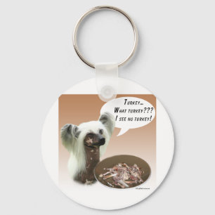 Chinese Crested Turkey Keychain