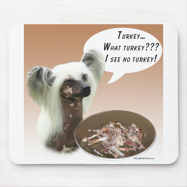 Chinese Crested Turkey Mouse Pad (Front)