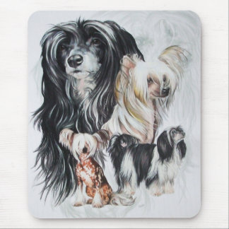 Chinese Crested wGhost Mouse Pad