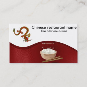 Chinese cuisine business card