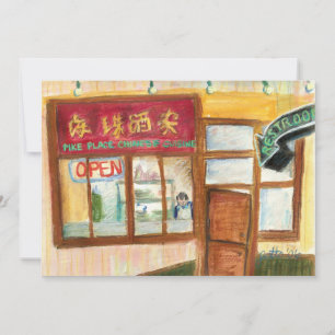 Chinese Cuisine Invitation (Pike Place Seattle)