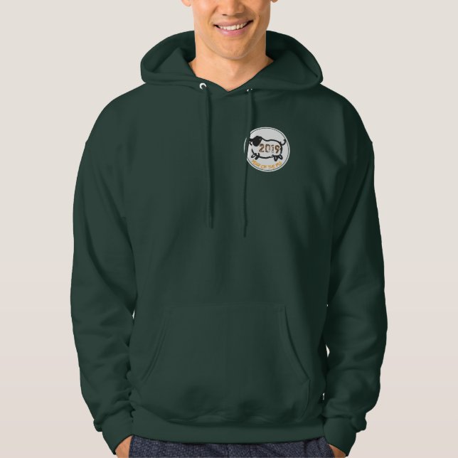 Chinese custom Year of The Pig Zodiac Birthday MPS Hoodie (Front)