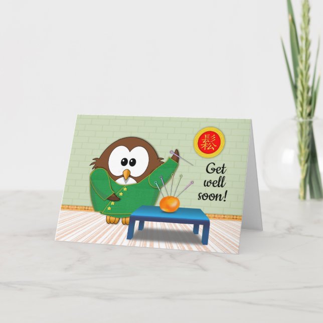 Chinese doctor owl - card (Front)