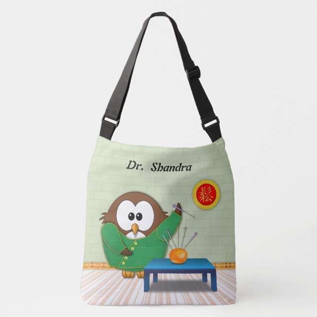 Chinese doctor Owl - Crossbody Bag (Front)