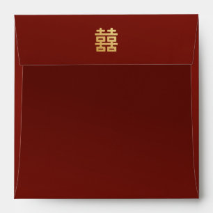 Chinese Double Happiness Red Wedding  Envelope