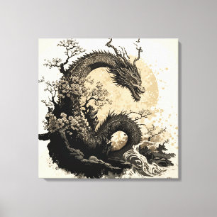 Chinese dragon 2 canvas print