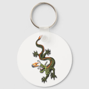 Chinese Dragon and Pearl Keychain